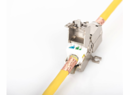 DIGITUS kabel Cat7A S/FTP, drát, 1500MHz B2ca, AWG 22/1, 1000m cívka, žlutý