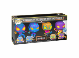 POP! 4 Pack Spider Man Miles Morales (Marvel) Special Edition (Blacklight)