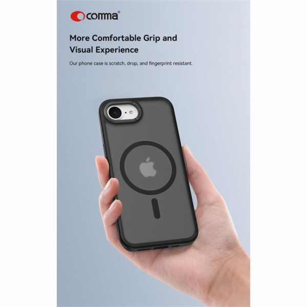 Comma kryt Joy Elegant Magnetic Case pro iPhone 16e - White