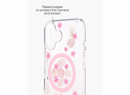 iDeal Fashion Clear Case MagSafe iPhone 16 Cherry Blossom