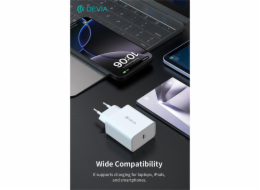 Deví síťová nabíječka Rocket Series PD Quick Charger 45W - White