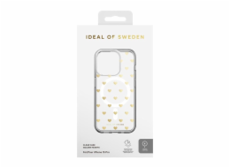 iDeal Fashion Clear Case MagSafe iPhone 15 Pro Golden Hearts