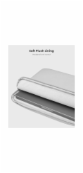 Tomtoc pouzdro Light Sleeve pro Macbook Air 15" M2/M3/M4 - Light Gray