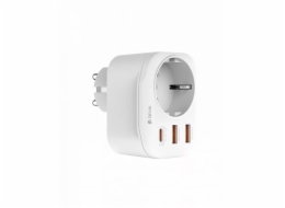 Deví síťová nabíječka Smart Series 2A+C PD 20W Auto Power Socket - White