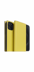 SLG Design pouzdro D8 Neon Full Grain Leather Diary pro iPhone 15 Pro Max - Lemon