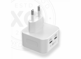 Xqisit USB-C Dual wall charger PD 3.0 35W - White
