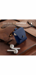 Elago Airpods Leather Case - Jean Indigo