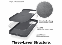 Elago kryt Silicone Case pro iPhone 12/12 Pro - Dark Gray