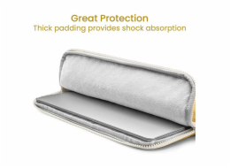 Tomtoc pouzdro Lady Sleeve with Pouch pro Macbook Pro 14" M1/M2/M3 - Cheese Yellow
