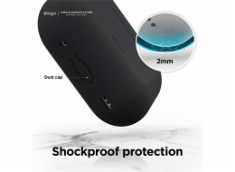 Elago Airpods Pro 2 Silicone Case with Nylon Lanyard - Dark Gray