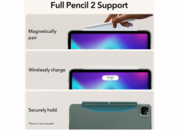 ESR pouzdro Ascend Trifold Case pro iPad Pro 12.9" 2022/2021 - Forest Green