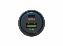 Adam Elements nabíječka do auta OMNIA C1+ 45W PD/QC - Black