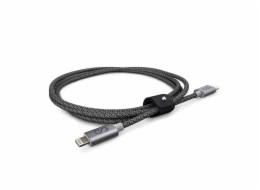 iStores by EPICO FABRIC BRAIDED CABLE USB-C to Lightning 1.2m - space grey