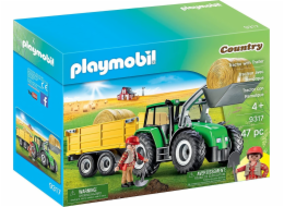 Playmobil PLAYMOBIL VENKOVSKÝ TRAKTOR S PŘÍVĚSEM 9317