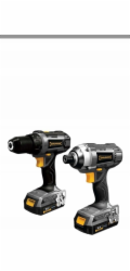 Sada nářadí GRUNDER CD-L1218+CW-L1218E, 18 V, 2 Ah