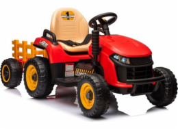 Lean Cars Bateriový traktor BBH-030 červený