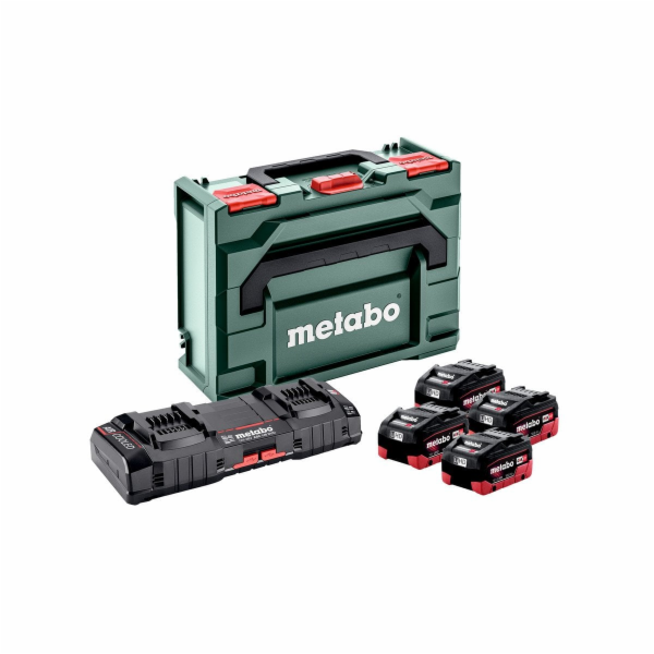 Metabo sada 4x LiHD 10Ah + ASC 145 duo, metaBOX (685143000)