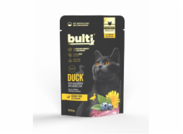 BULTI Superfoods Duck mince with blueberries and dandelion - mokré krmivo pro kočky - 100g