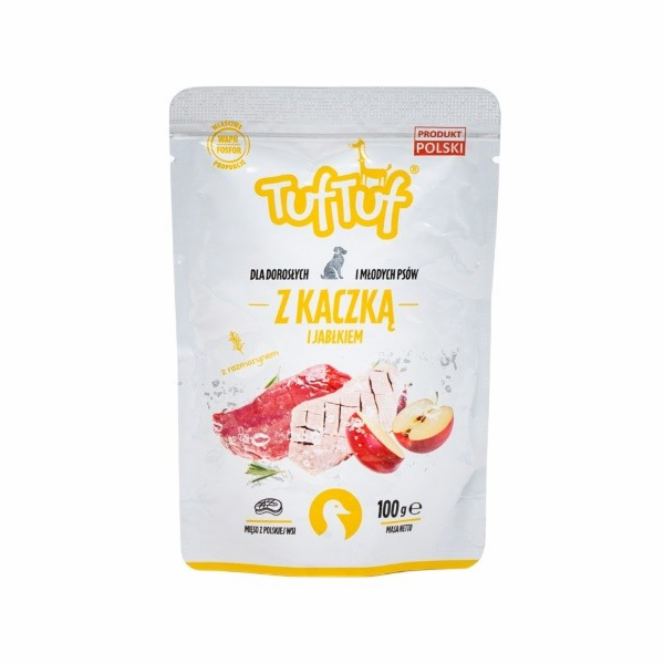 TUF TUF with duck and apple - vlhké krmivo pro psy - 100g