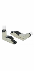 Zástrčka DeLOCK RJ-45 lze namontovat v terénu, Cat.6a lomená, zásuvka