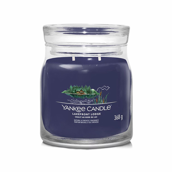 Svíčka ve skleněné dóze Yankee Candle, Chata u jezera, 368 g