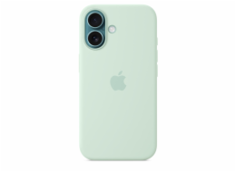 iPhone 16 Silicone Case with MS - Aquamarine