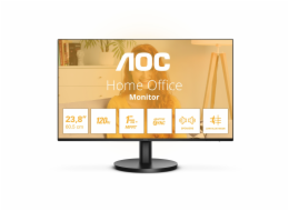 AOC/24B3QA2/23,8"/IPS/FHD/120Hz/1ms/Black/3R