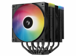 DEEPCOOL chladič AG620 BK ARGB V2 / 2x 120mm fan / 6x heatpipes / PWM / pro Intel i AMD / černý