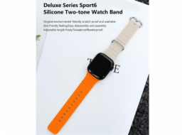 Deví řemínek Deluxe Series Sport6 Silicone Two-tone Band 40/41mm - Black/Yelllow