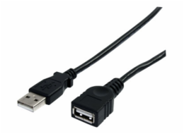 StarTech.com 6 ft Black USB 2.0 Extension Cable A to A - M/F - USB extension cable - USB (M) to USB (F) - USB 2.0 - 6 ft - black - USBEXTAA6BK - Prodlužovací šnura USB - USB (M) do USB (F) - USB 2.0 -