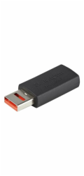 StarTech Secure Charging USB Data Blocker Adapter, Male to Female USB-A Charge-Only Adapter, No-Data Charge/Power-Only Adapter for Phone/Tablet, Data Blocking USB Protector Adapter - 5V, 2.4A (12 W) M