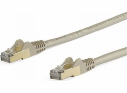 StarTech.com 5m CAT6A Ethernet Cable, 10 Gigabit Shielded Snagless RJ45 100W PoE Patch Cord, CAT 6A 10GbE STP Network Cable w/Strain Relief, Grey, Fluke Tested/UL Certified Wiring/TIA - Category 6A - 