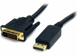 StarTech.com DisplayPort to DVI Cable - 6ft / 2m - 1920 x 1200 - M/M ? DP to DVI Adapter Cable ? Passive DisplayPort Monitor Cable (DP2DVI2MM6) - Kabel adaptéru - DVI-D (M) do DisplayPort (M) - 1.8 m 