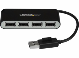 StarTech.com 4 Port USB 2.0 Hub - USB Bus Powered - Portable Multi Port USB 2.0 Splitter and Expander Hub - Small Travel USB Hub (ST4200MINI2) - Rozbocovac - 4 x USB 2.0 - desktop