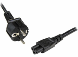 StarTech.com 2m (6ft) Laptop Power Cord, EU Schuko to C5, 2.5A 250V, 18AWG, Notebook / Laptop Replacement AC Cord, Printer/Power Brick Cord, Schuko CEE 7/7 to Clover Leaf IEC 60320 C5 - Laptop Charger