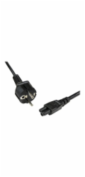StarTech 2m (6ft) Laptop Power Cord, EU Schuko to C5, 2.5A 250V, 18AWG, Notebook / Laptop Replacement AC Cord, Printer/Power Brick Cord, Schuko CEE 7/7 to Clover Leaf IEC 60320 C5 - Laptop Charger Cab