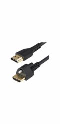 Startech 2m (6ft) HDMI Cable with Locking Screw, 4K 60Hz HDR 10, High Speed HDMI 2.0 Monitor Cable with Locking Screw Connector for Secure Connection, HDMI Cable with Ethernet, M/M - Adjustable M3.0 S