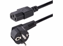 StarTech.com 3m (10ft) Computer Power Cord, 18AWG, EU Schuko to C13 Power Cord, 10A 250V, Black Replacement AC Cord, TV/Monitor Power Cable, Schuko CEE 7/7 to IEC 60320 C13 Power Cord - PC Power Suppl