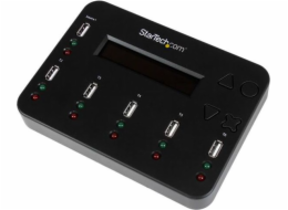 StarTech.com Standalone 1:5 USB Flash Drive Duplicator and Eraser - Flash Drive (USB 3.0/2.0/1.1) Copier - 2 Duplication Modes (USBDUP15) - Duplikátor jednotky USB - 5 zásuvky