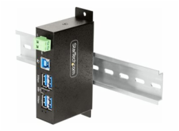 StarTech.com 4-Port Managed USB Hub with 4x USB-A, Heavy Duty with Metal Industrial Housing, ESD & Surge Protection, Wall/Desk/Din-Rail Mountable, USB 3.0/3.1/3.2 Gen 1 5Gbps - Rozbocovac - 3 x USB 3.