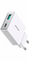 Joyroom mains charger JR-TCF14 (A+C) Super Slim 20W (white)