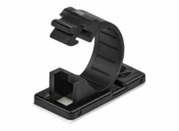StarTech.com 100 Adhesive Cable Management Clips Black, Network/Ethernet/Office Desk/Computer Cord Organizer, Sticky Cable/Wire Holders, Nylon Self Adhesive Clamp UL/94V-2 Fire Rated - Nylon 66 Plasti