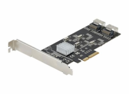 StarTech.com 8 Port SATA PCIe Card, PCI Express 6Gbps SATA Expansion Card with 4 Host Controllers, SATA PCIe Controller Card, PCI-e x4 Gen 2 to SATA III Adapter Card, Drive Cables Incl. - Windows/macO