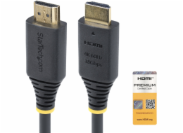 StarTech.com 1.5m (4.9ft) Premium Certified High Speed HDMI Cable, 4K60Hz - Prémiove vysoká rychlost - kabel HDMI s ethernetem - HDMI s piny (male) do HDMI s piny (male) - 1.5 m - cerná - podpora 4K60