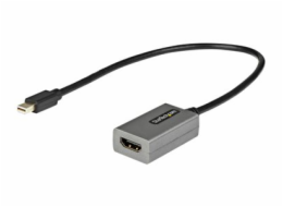 StarTech.com Mini DisplayPort to HDMI Adapter, mDP to HDMI Adapter Dongle, 1080p, Mini DisplayPort 1.2 to HDMI Monitor/Display, Mini DP to HDMI Video Converter, 12" Long Attached Cable - Thunderbolt 1