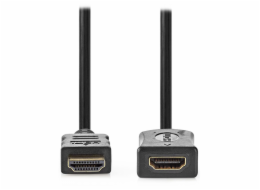 NEDIS prodlužovací High Speed HDMI 2.0 kabel s ethernetem/ 4K@60Hz/ zlacené konektory HDMI-HDMI/ černý/ bulk/ 5m