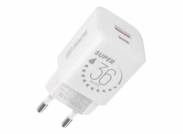 OBAL:ME GaN Cestovní Nabíječka USB-A + USB-C 36W White