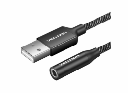 Jednoportová externí zvuková karta USB Vention Gome 1m (černá)