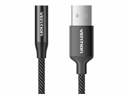 Jednoportová externí zvuková karta USB Vention Gome 0,25 m (černá)