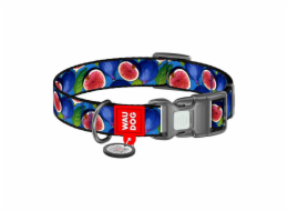 Waudog "Fig" nylon dog collar with QR code, size M